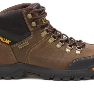 Caterpillar Men's Dark Brown Leather Boots